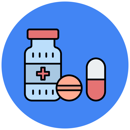 Drug Generic Outline Color icon