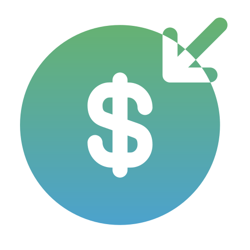 Receive money free icon