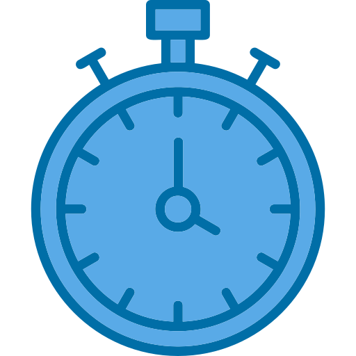 Stopwatch Generic Blue icon