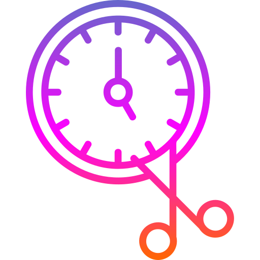 cortar el tiempo icono gratis