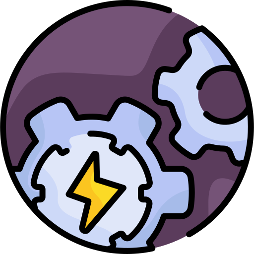 Engranaje electrico icono gratis