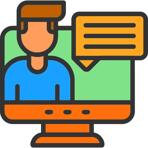 Video Conference Generic Outline Color icon