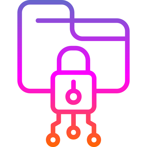 cifrado de datos icono gratis