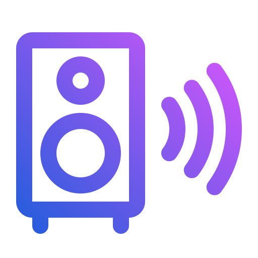 sistema de audio icono gratis