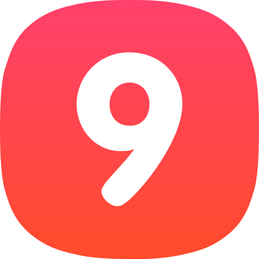 Nine - free icon