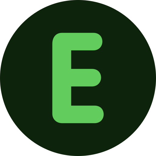 Letter E PNG transparent image download, size: 512x512px