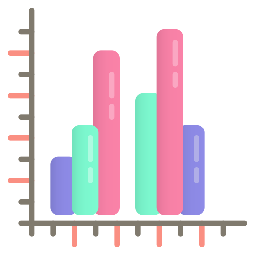 gráfico de barras icono gratis