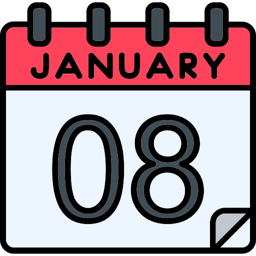 January Generic Outline Color Icon