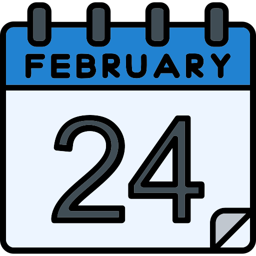 February Generic Outline Color icon