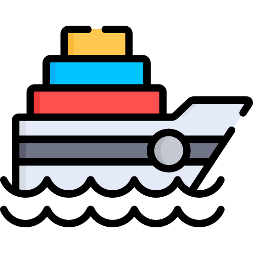 Cargo ship Special Lineal color icon