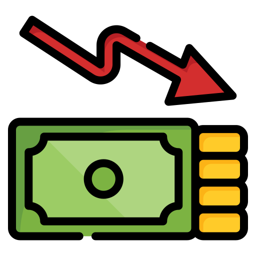 Economic Crisis Generic Outline Color icon