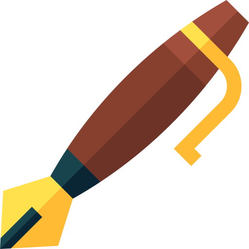 caneta tinteiro grátis ícone