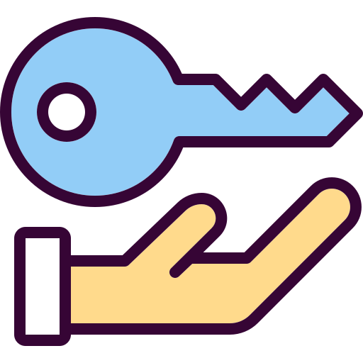 Key Generic Outline Color icon