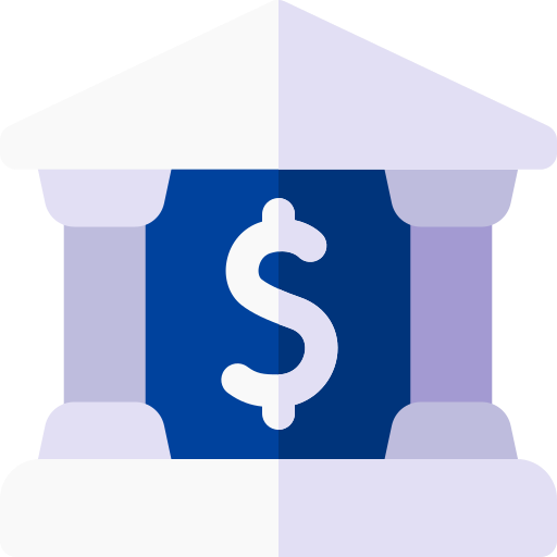 Bank Basic Rounded Flat icon