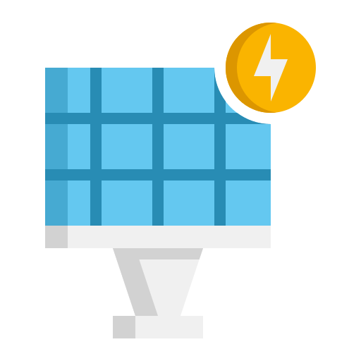 energía solar icono gratis