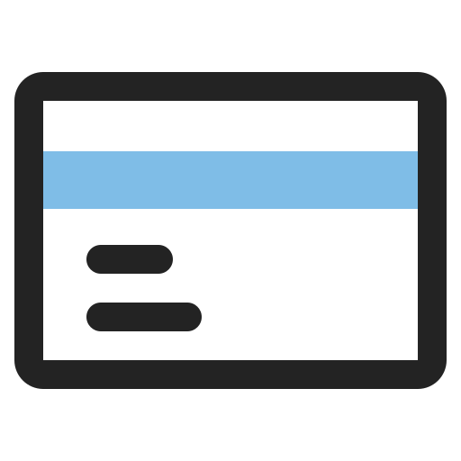 Credit generic outline color icon