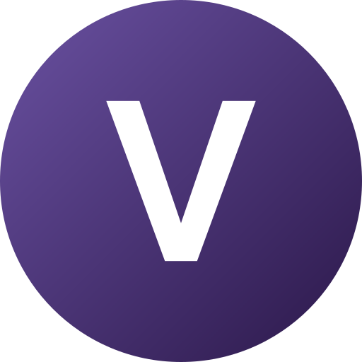 Letter V Generic Flat Gradient icon