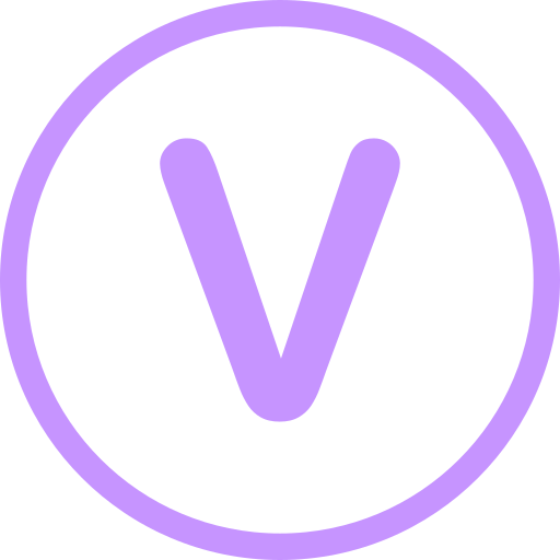 letra v icono gratis