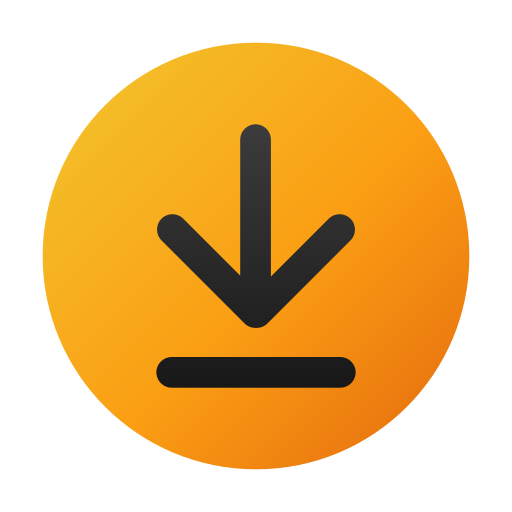 Down Generic Flat Gradient icon