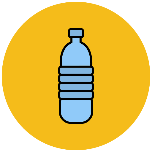 Water bottle Generic Outline Color icon