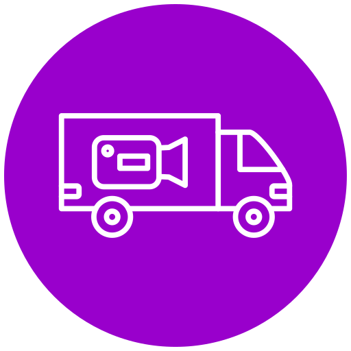 distribución de películas icono gratis