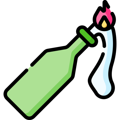cocktail molotov Icône gratuit