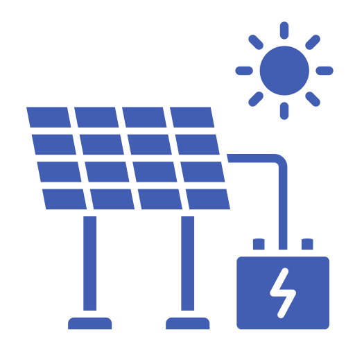 energía solar icono gratis