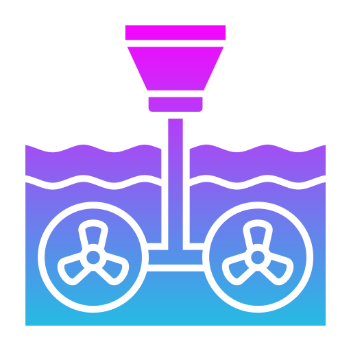 Energia del oceano icono gratis