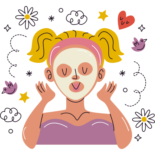 masque facial gratuit sticker masque facial gratuit sticker