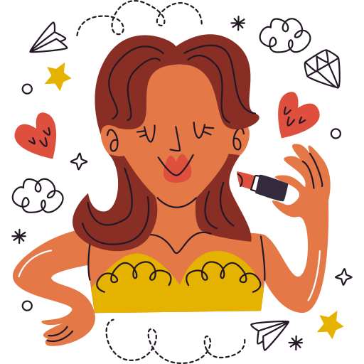 mujer gratis sticker