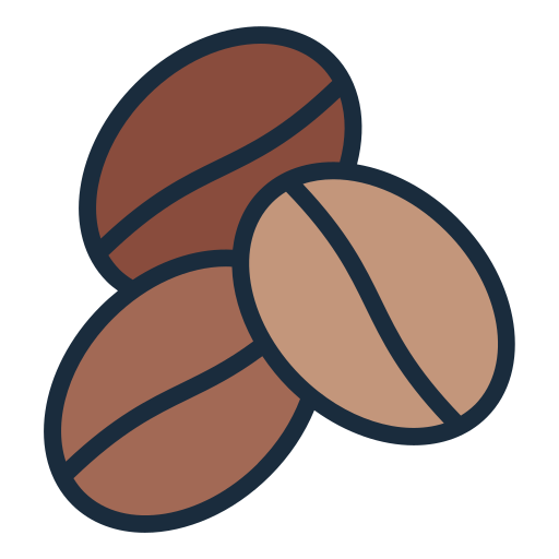 Coffee bean on weight scale icon shop Royalty Free Vector