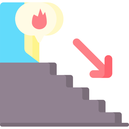 escaliers Icône gratuit