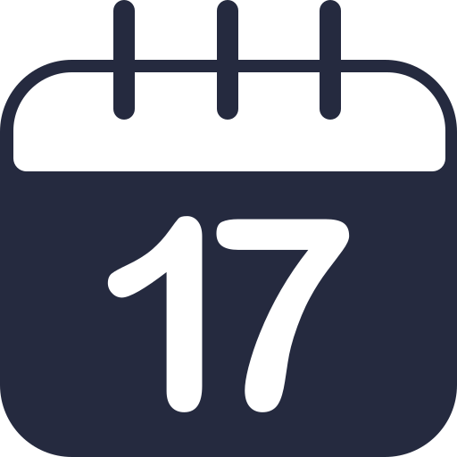 de diecisiete icono gratis