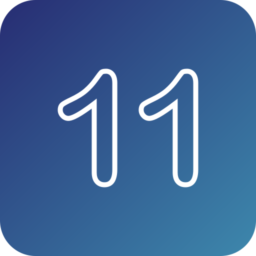 número 11 icono gratis