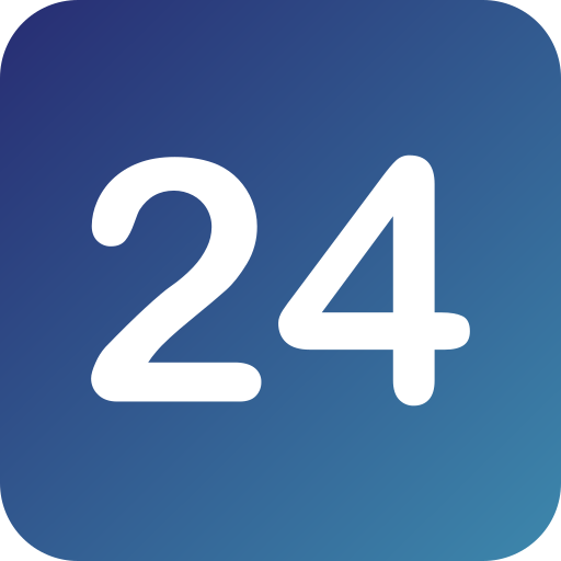 número 24 icono gratis