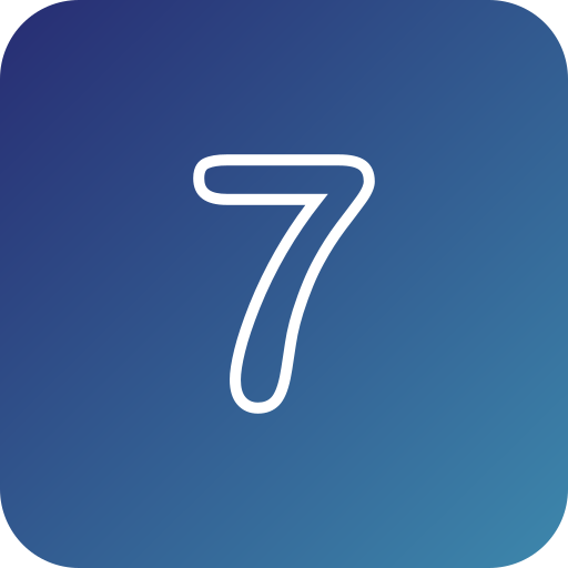 numero 7 icono gratis