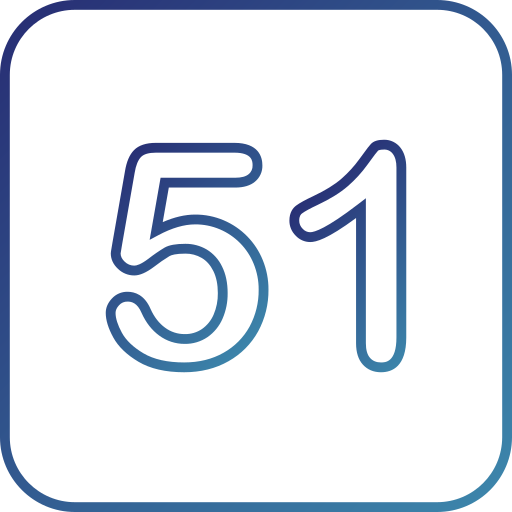 51 Icône gratuit 51 Icône gratuit