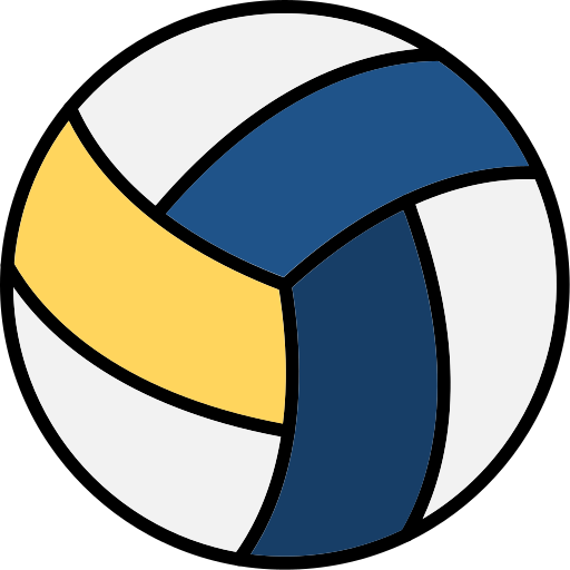 Volleyball Generic Outline Color icon