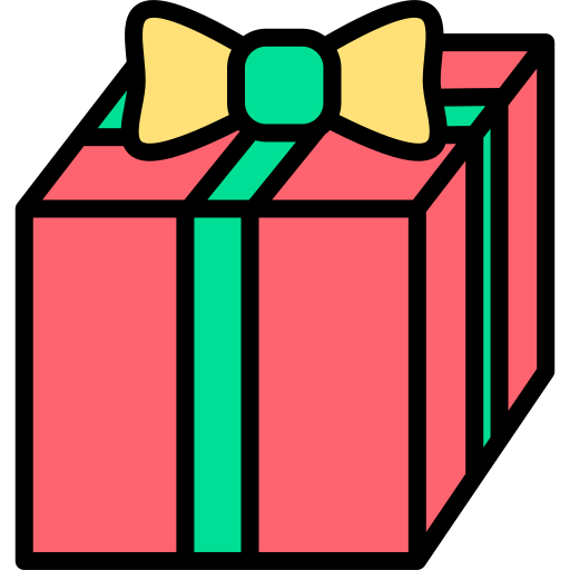 caja de regalo icono gratis