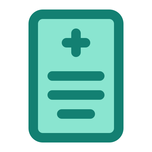 informe médico icono gratis