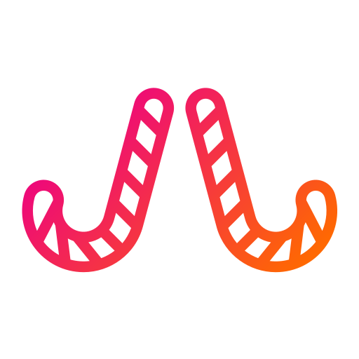 bastón de caramelo icono gratis