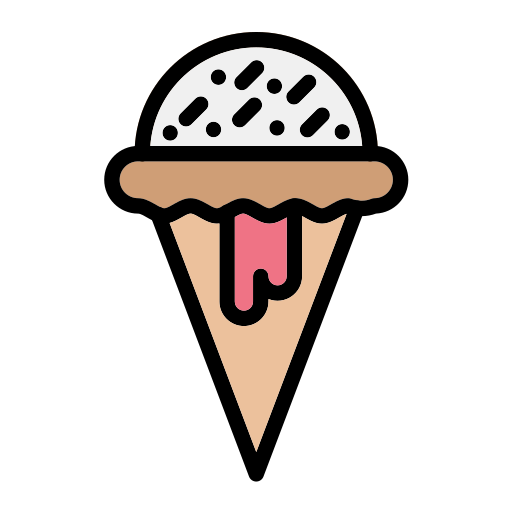 cucurucho de helado icono gratis