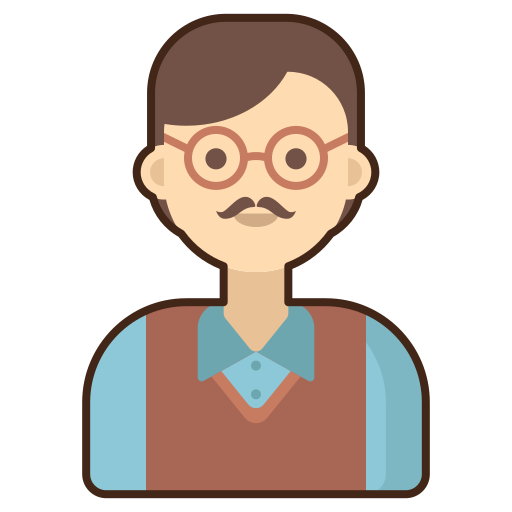 Dad Generic Outline Color icon