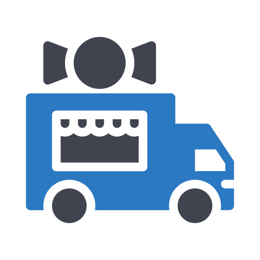 camión de dulces icono gratis