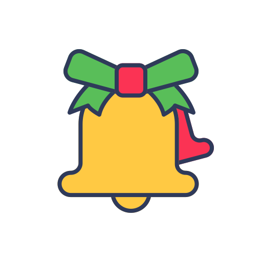 campana de navidad icono gratis