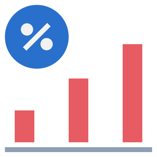 tasa de interés icono gratis