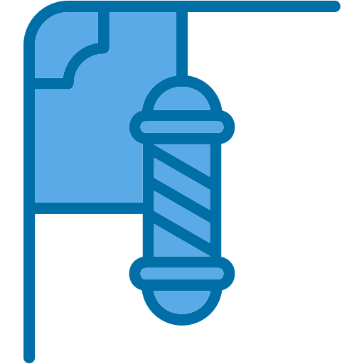 poste de barbería icono gratis