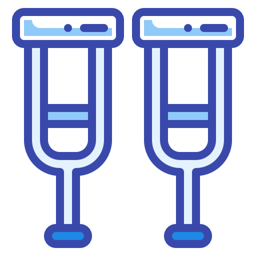 Crutches free icon Crutches free icon