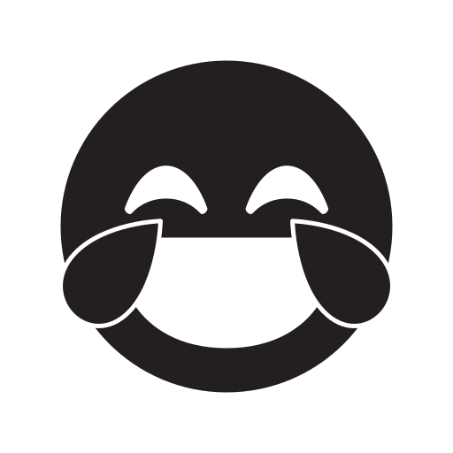 Laughing Generic Glyph Icon 