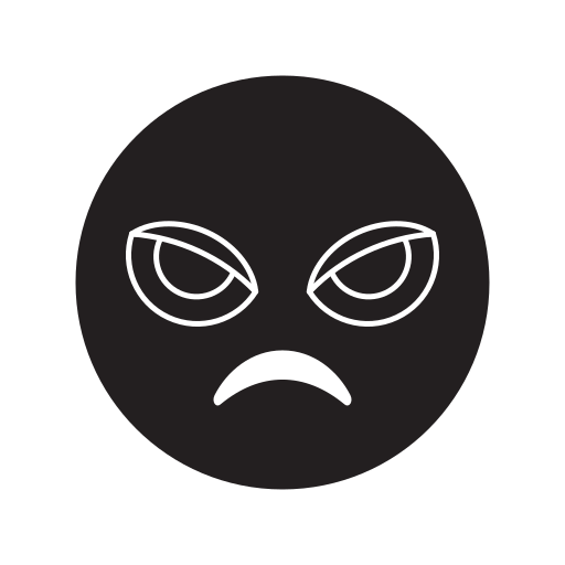 Angry Generic Glyph icon